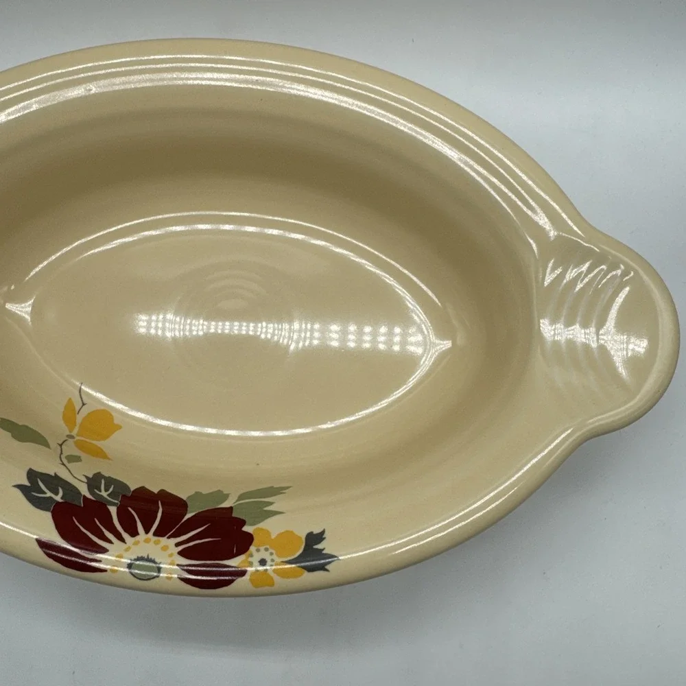 Homer Laughlin Fiesta Open Individual Casserole Dish Clematis HLCCA 2016 PA